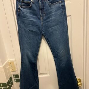 Veronica Beard Classic Blue Denim Bootcut Mid-Rise Jeans